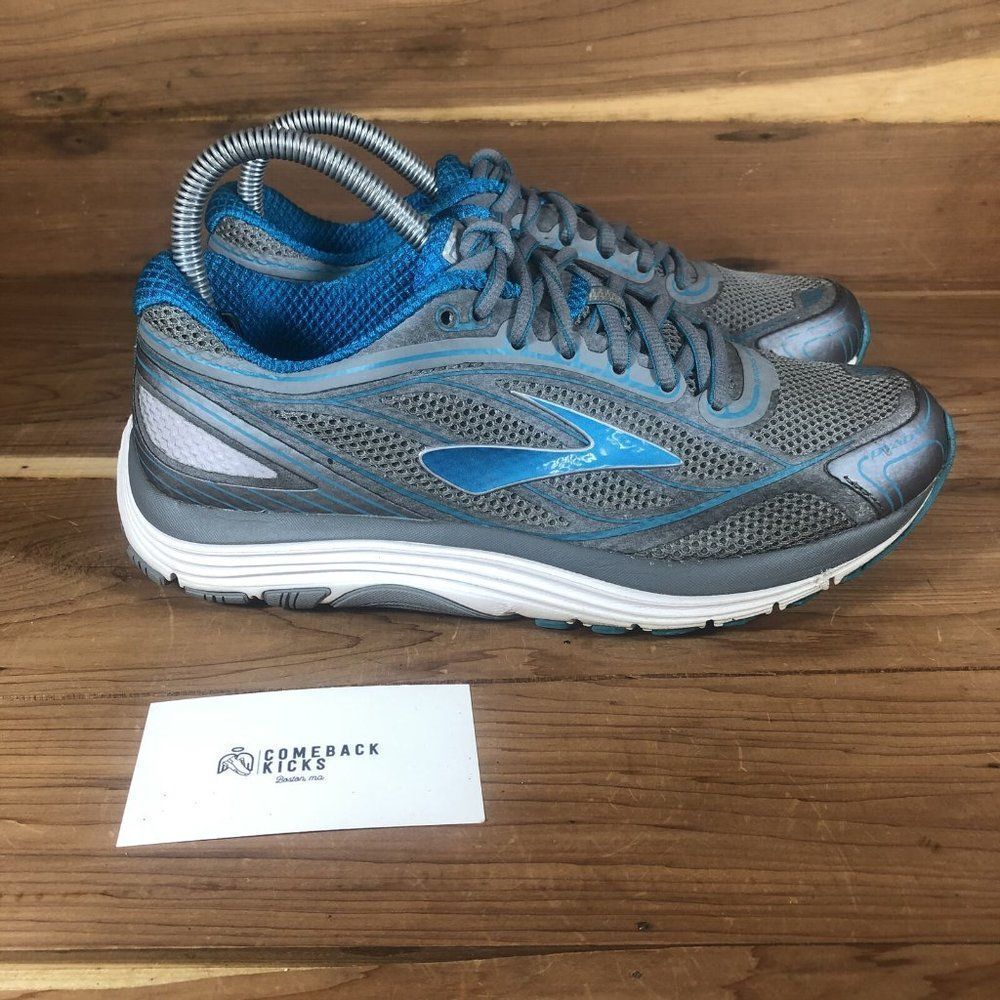 Brooks Dyad 9 1202231B046 Womens Blue Gray Lace Up Low Top Running Shoes Size 8